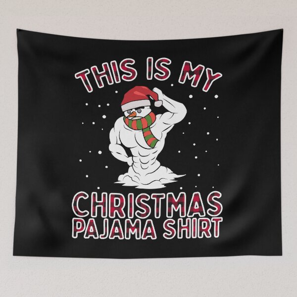 Item preview, This Is My Christmas Workout Pajama Shirt Xmas Snowman Gift designed and sold by VDKMerch.