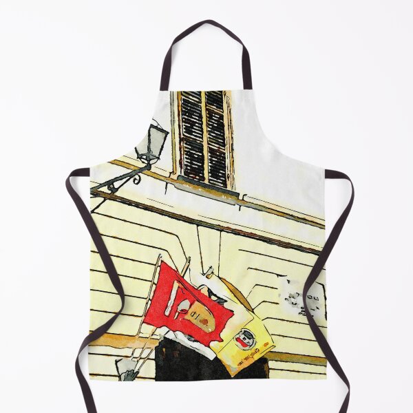 Item preview, Brisighella: lamppost and flags designed and sold by Giuseppe Cocco.