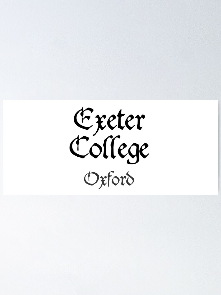 "Oxford Exeter College Medieval University" Poster for Sale by yisela