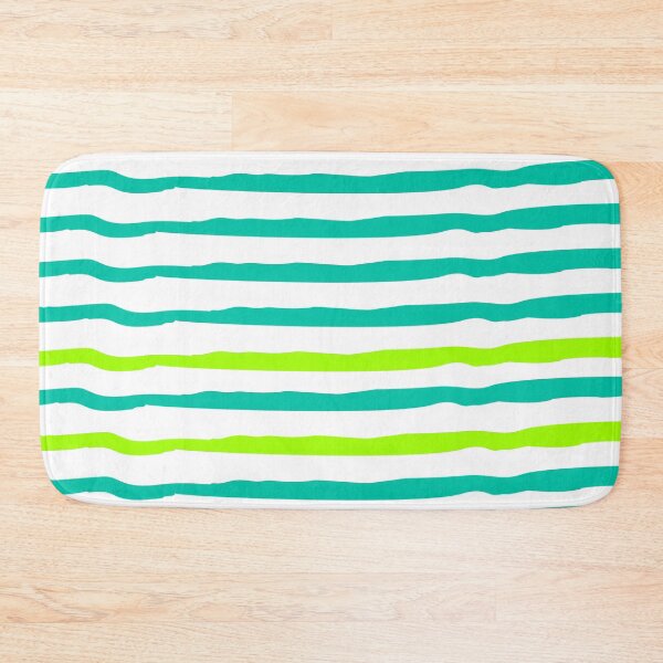 Item preview, Simple White,Turquoise & Lime | Wavy Lines Pattern designed and sold by ukoko.