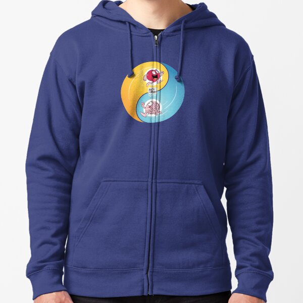 J&B - YINYANG Sudadera con capucha y cremallera