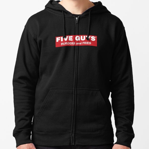FIVE GUYS Burgers and Fries Logo Zipped Hoodie