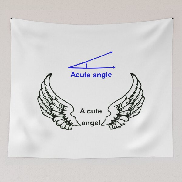 Item preview, Acute Angle vs A Cute Angel designed and sold by AhMath.