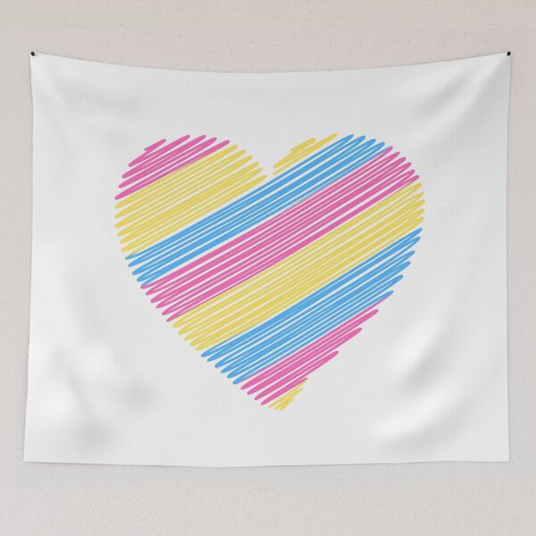 Item preview, Pansexual heart flag designed and sold by MarcyRangel.