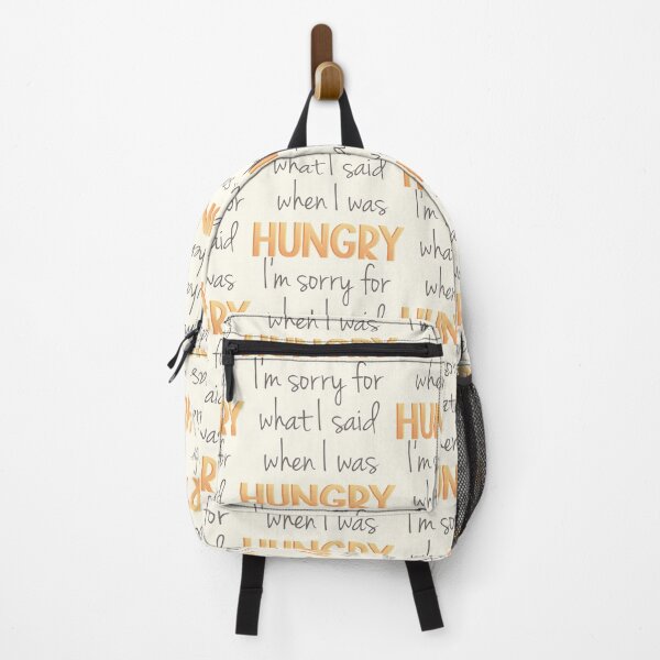 Item preview, I'm sorry for what I said when I was hungry - Text in yellow / orange designed and sold by TheMajesticGoat.
