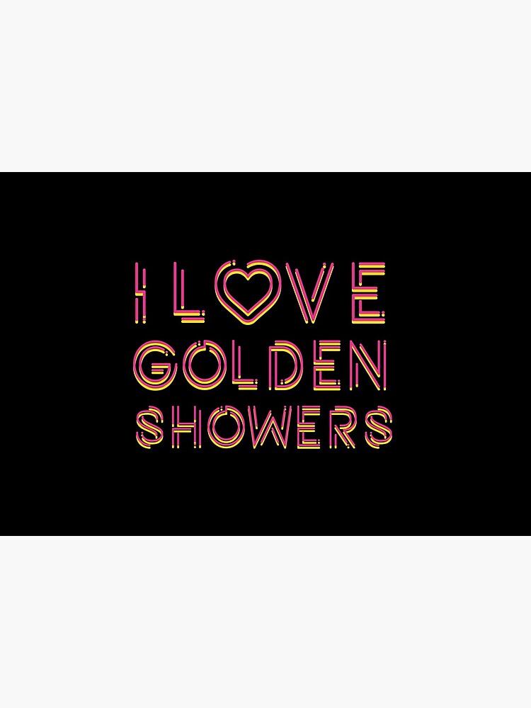 Masque I Love Golden Shower Par Ofdp Redbubble