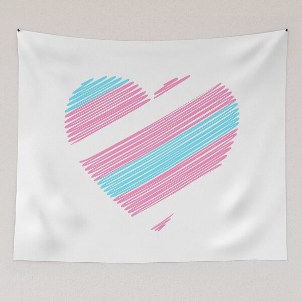Item preview, Transexual heart flag designed and sold by MarcyRangel.