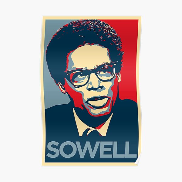 Thomas Sowell in color Poster