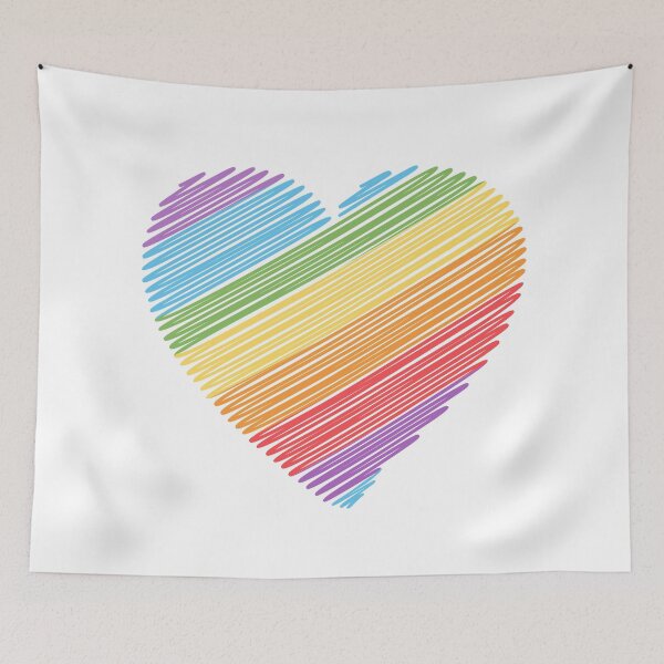 Item preview, LGBT heart flag designed and sold by MarcyRangel.