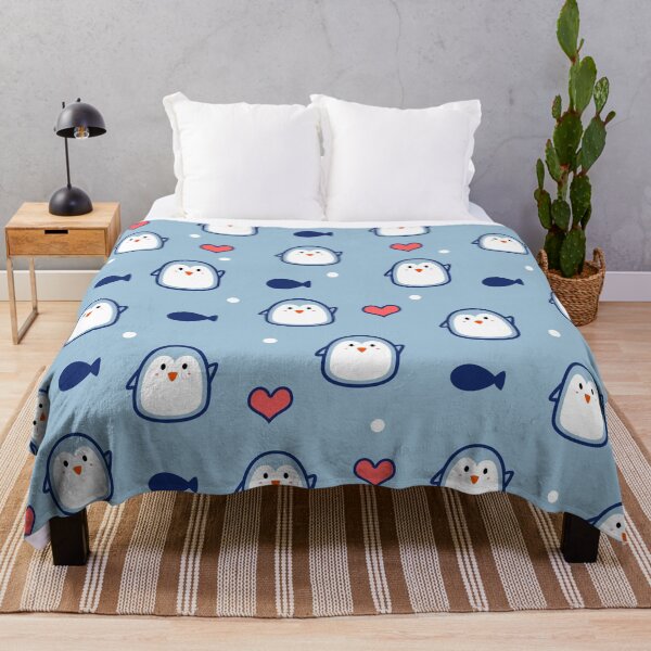 Item preview, Cute Blue Pinguen Pattern designed and sold by Imane Al herchi.