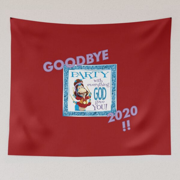 Item preview, Veggie New Year’s Eve! Red Background  designed and sold by PawsitiveMum.