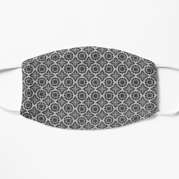 Blumenornament barock grey 21102020 in Klein Flache Maske