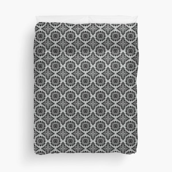 Blumenornament barock grey 21102020 in Klein Bettbezug