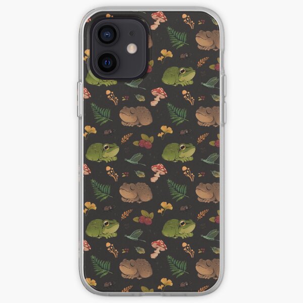 frogs & berries iPhone Soft Case