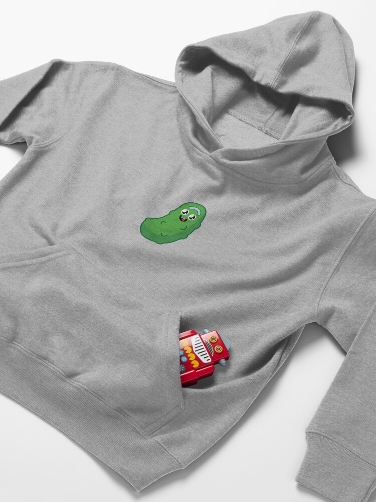 Alternate view of Kawaii Pickle Rick Kids Pullover Hoodie
