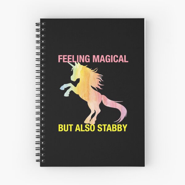 Item preview, Feeling magical but also stabby cute unicorn christmas designed and sold by chadtees.