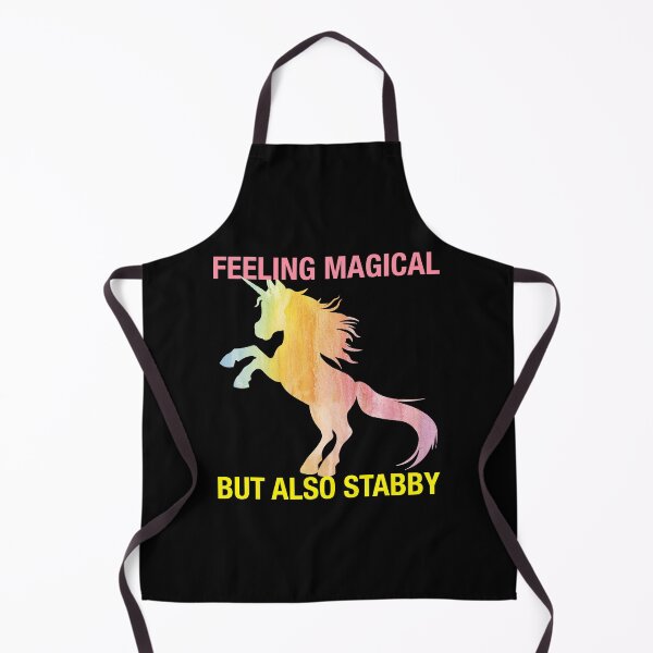 Item preview, Feeling magical but also stabby cute unicorn christmas designed and sold by chadtees.
