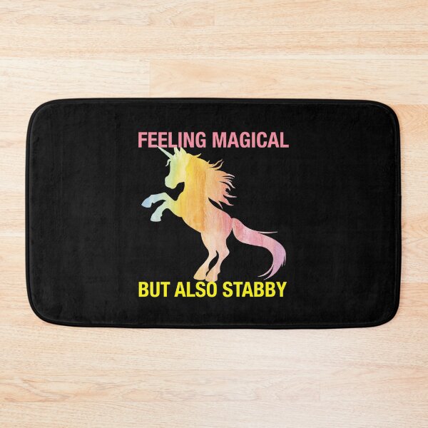 Item preview, Feeling magical but also stabby cute unicorn christmas designed and sold by chadtees.