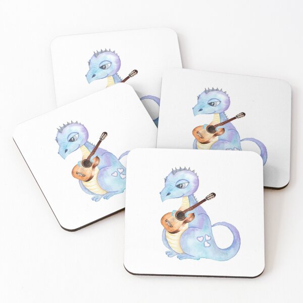 Item preview, Guitar Player Dinosaur designed and sold by iHeartDinosaurs.