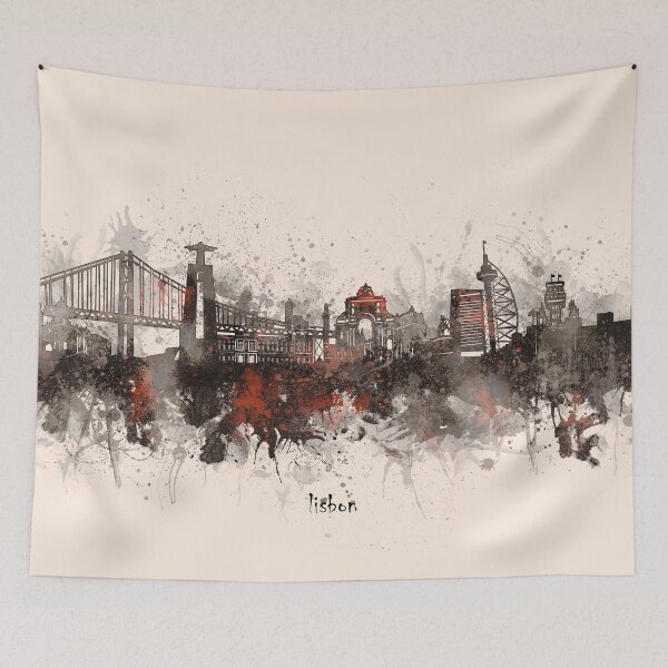 Item preview, lisbon skyline designed and sold by BekimART2.