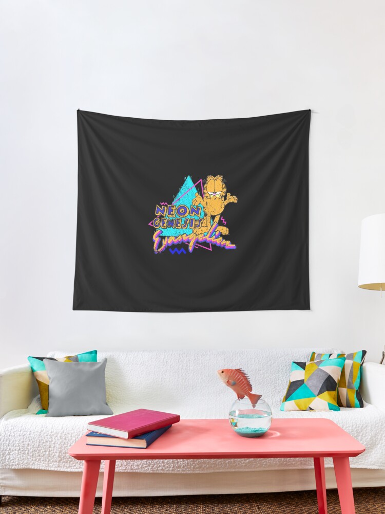 redbubble neon genesis evangelion garfield