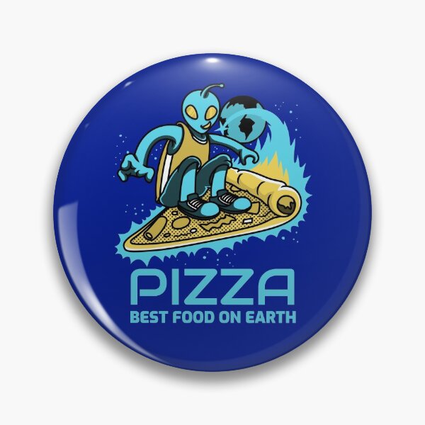 Item preview, Pizza Best Food On Earth Alien Surfer designed and sold by Piztees.