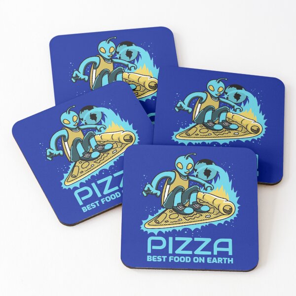 Item preview, Pizza Best Food On Earth Alien Surfer designed and sold by Piztees.