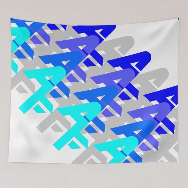 Item preview, Abstract Design, Blue and Gray (Angled Design) designed and sold by AFordhamDesigns.