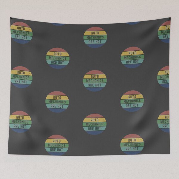Item preview, Auto Mechanics are Hot - Cool Distressed Sunset Novelty Graphic designed and sold by Dorkification.