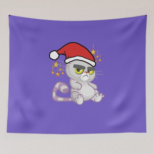 Item preview, Christmas Grumpy Cat designed and sold by Cloudpainter.
