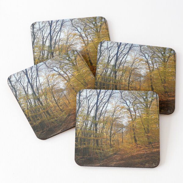 Item preview, Autumn warm colors in the woods - Vico lake designed and sold by Onyria Art.