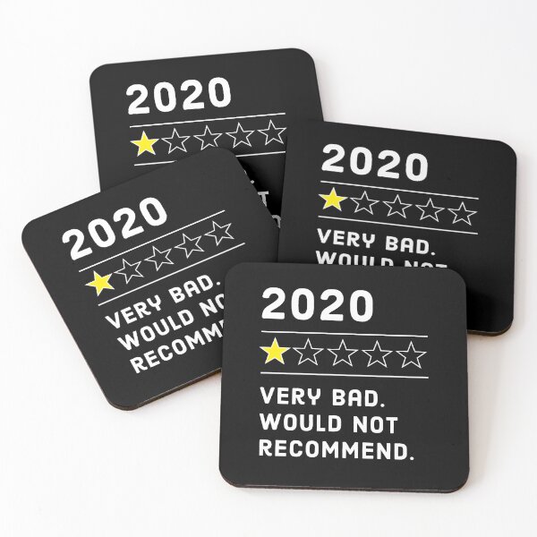 Item preview, 2020 One-Star Review: Would Not Recommend, black background designed and sold by shminoa.
