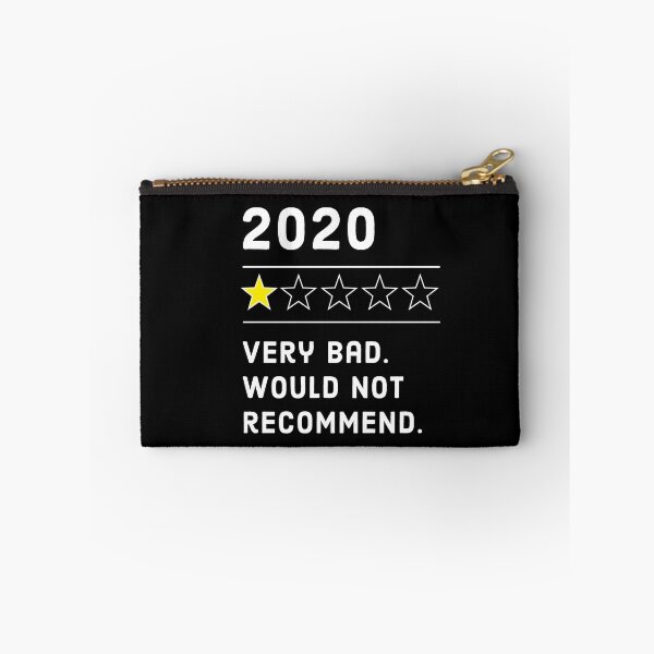 Item preview, 2020 One-Star Review: Would Not Recommend, black background designed and sold by shminoa.