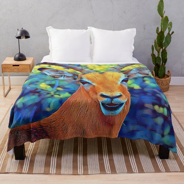 Item preview, Impala Portrait Abstract Painting Art Design designed and sold by WildMuse44.