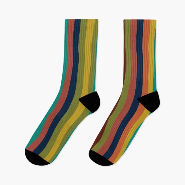Item preview, Joseph Stripes II Vertical Midcentury Modern Stripe Pattern in Mid Mod Colors designed and sold by kierkegaard.
