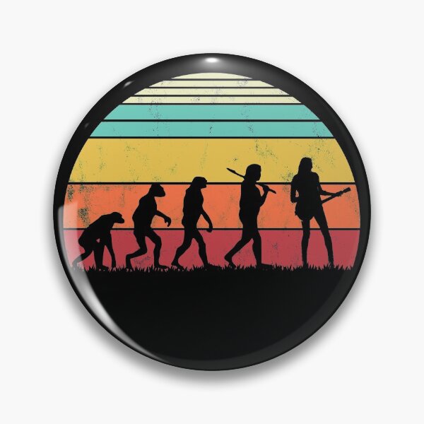 Item preview, Guitar Retro Vintage Guitarist Woman Evolution Musician designed and sold by majuga.