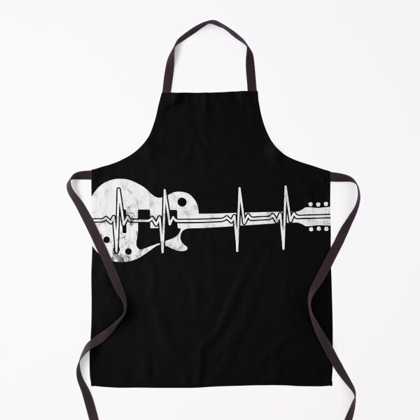 Item preview, Guitar Heartbeat Retro Musician Guitarist designed and sold by majuga.