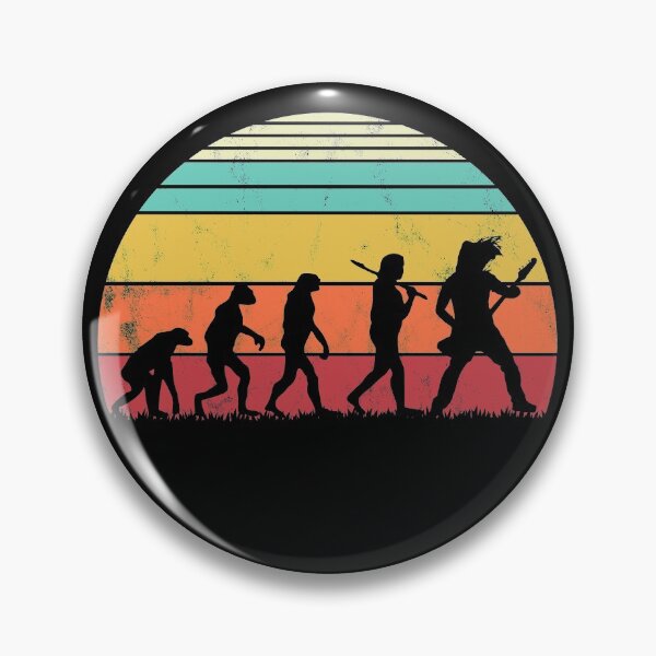 Item preview, Guitar Retro Vintage Guitarist Evolution Musician designed and sold by majuga.