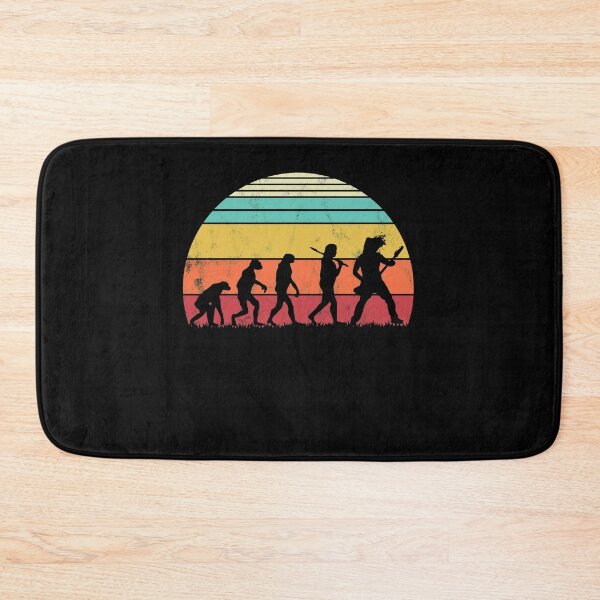 Item preview, Guitar Retro Vintage Guitarist Evolution Musician designed and sold by majuga.