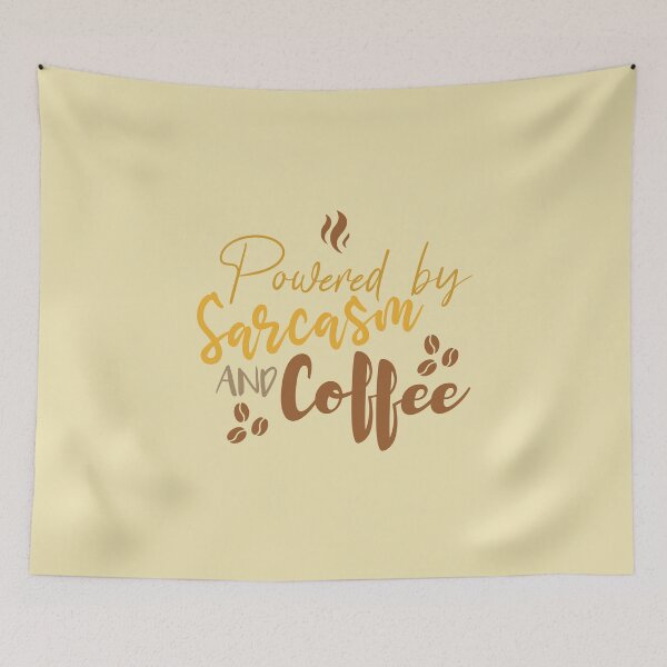 Item preview, Powered by Sarcarsm and Coffee designed and sold by Avgeek21.