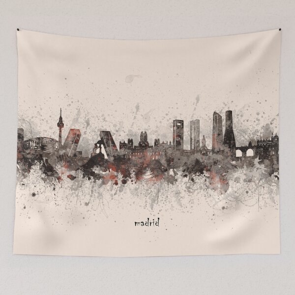 Item preview, madrid skyline designed and sold by BekimART2.