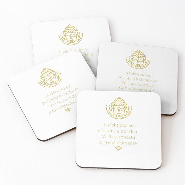 Item preview, Happiness is found where Wifi automatically connects - White Buddha designed and sold by acrazyshaman.