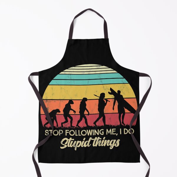 Item preview, Surfer evolution, Funny Stop following me surfing Retro designed and sold by majuga.