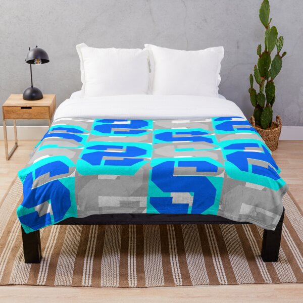 Aperçu de l'œuvre Conception abstraite, turquoise et gris créée et vendue par AFordhamDesigns.