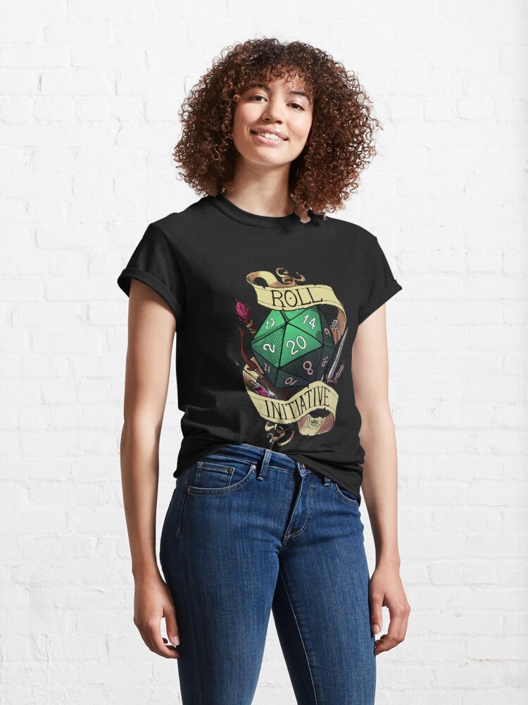 Alternate view of Roll Initiative Classic T-Shirt
