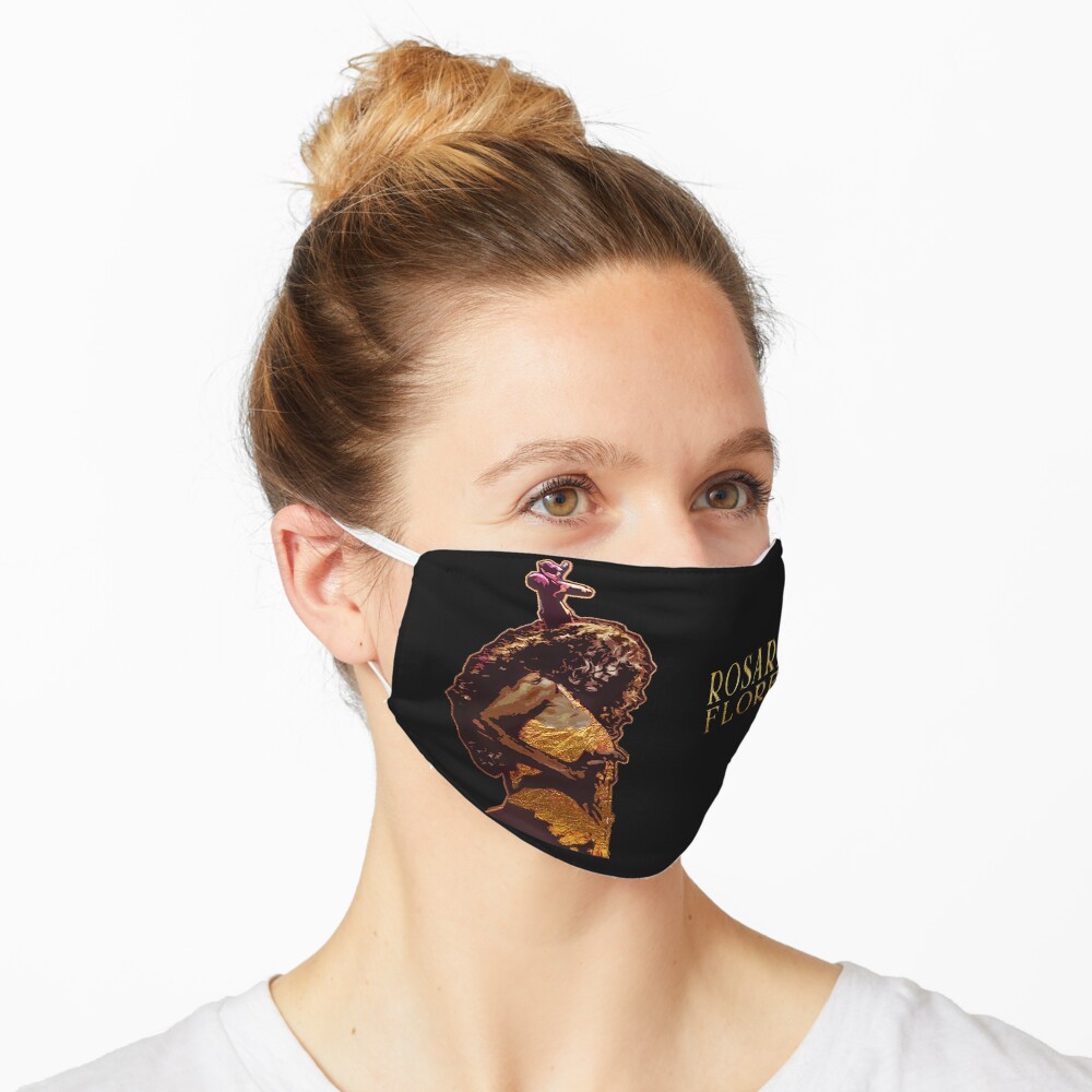 Rosario Flores Micrófono Oro Mascarilla