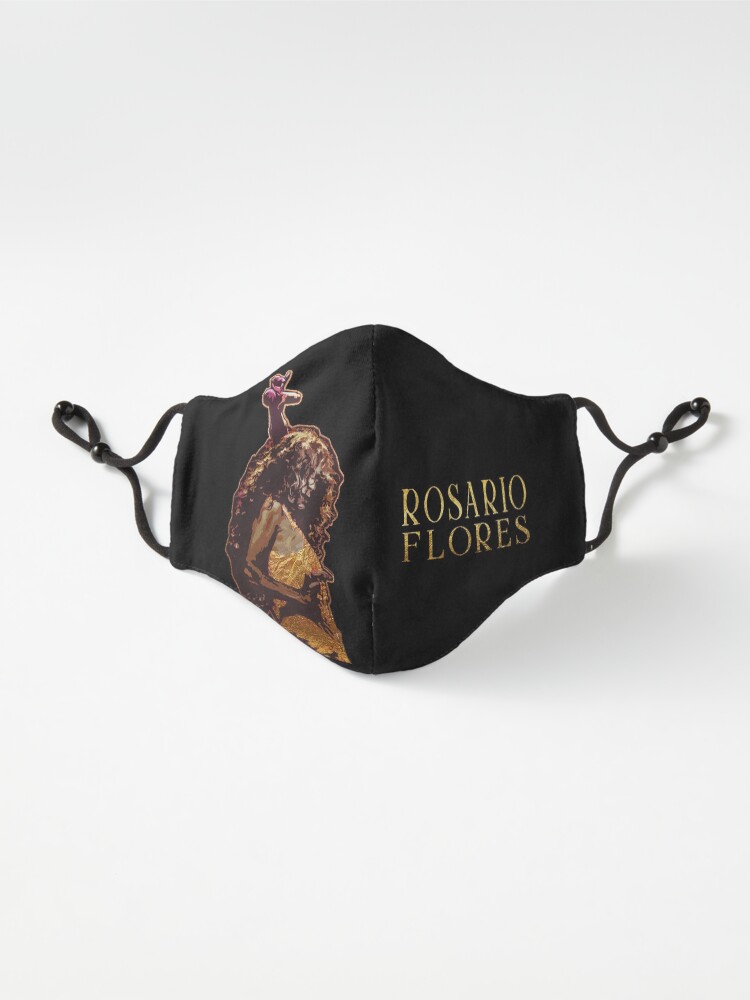 Vista alternativa de Mascarilla Rosario Flores Micrófono Oro