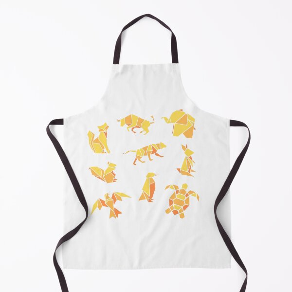 Item preview, Yellow origami animals - White Edition designed and sold by InyasArt.
