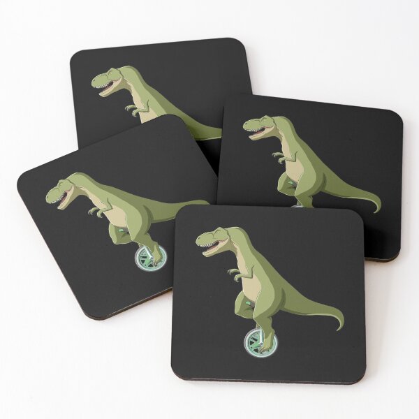 Item preview, Dinosaurs T Rex rides Unicycle designed and sold by UpYourSelf.