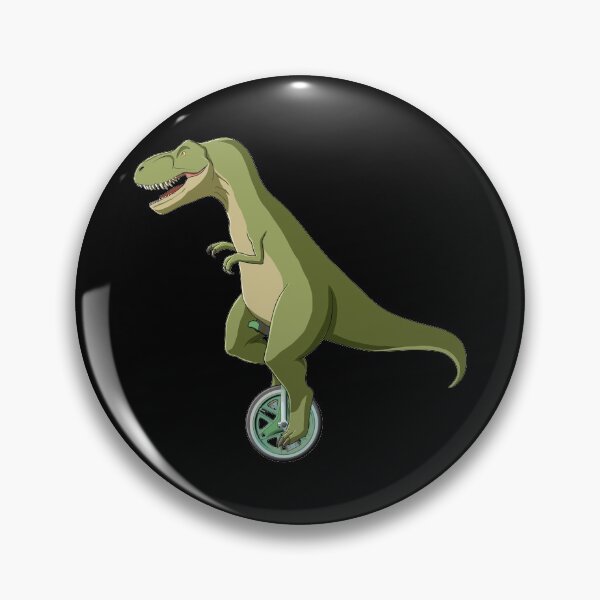 Item preview, Dinosaurs T Rex rides Unicycle designed and sold by UpYourSelf.